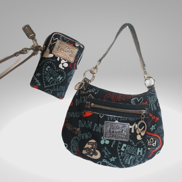 COACH Vintage Poppy Bag And Wallet Set - Picture 3 of 16